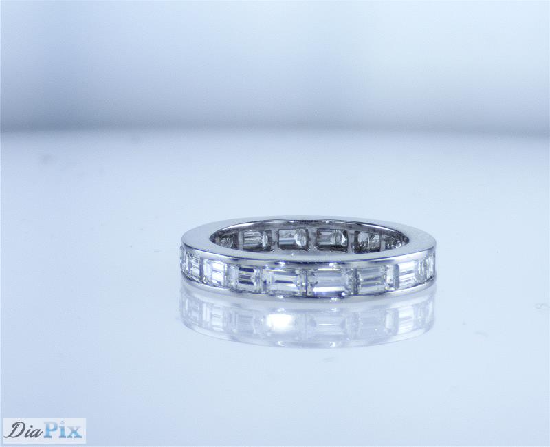 Eternity Band Ring PT950s/w Baggett diamond